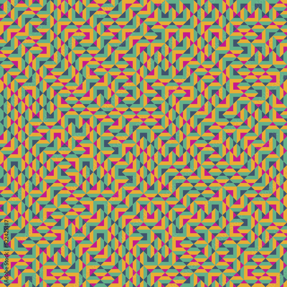 Fototapeta premium Color Rhombus tile tessellation pattern illustration