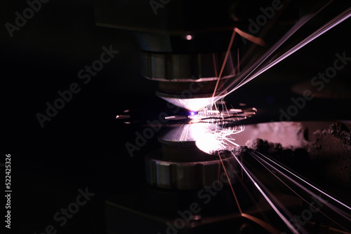 CNC laser cutting metal modern industrial technology