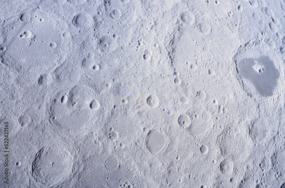 Obraz premium The Moon's surface closeup 
