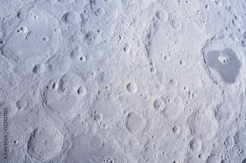 The Moon's surface closeup 