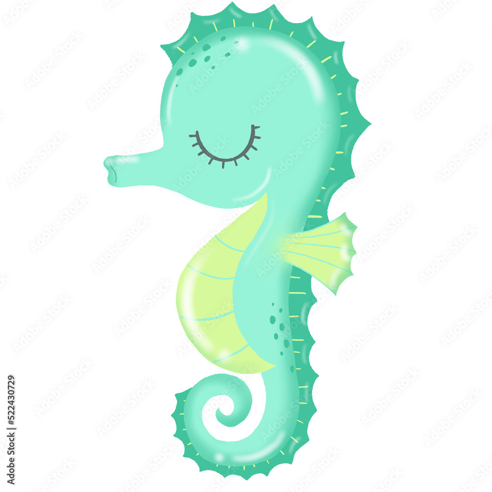 Fototapeta premium Close Eye - Sea Horse