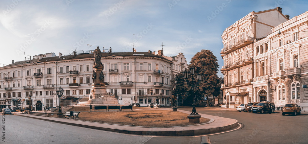 Ekaterininskaya square in Odessa, Ukraine
