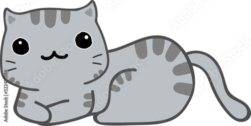 cute cats cartoon set vector