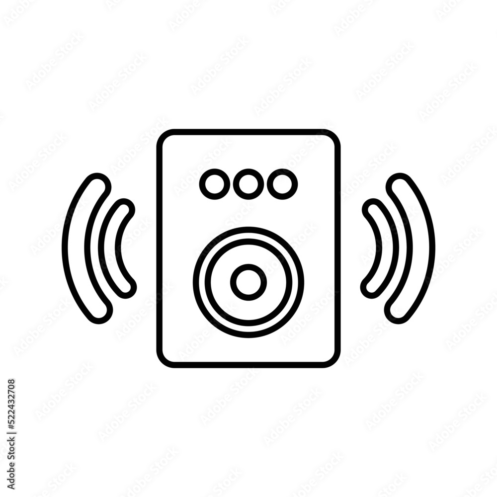 Advertising, digital, loudspeaker outline icon. Advertising, digital, loudspeaker outline icon.