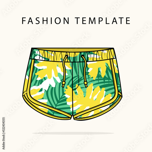 illustration  Short pants for summer