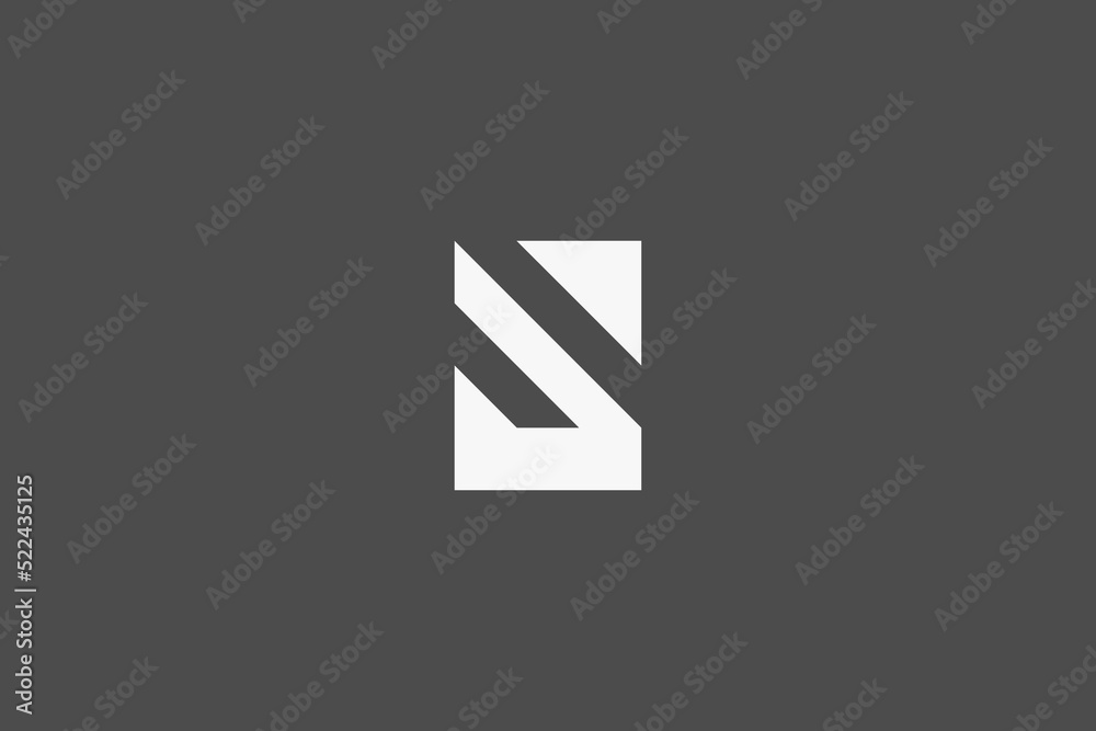 Illustration vector graphic of letter S minimalist geometric. Good for logo