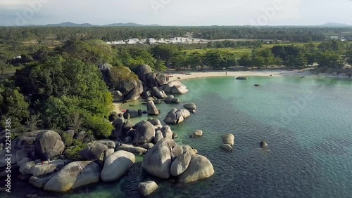Tanjung kelayang and tanjung tinggi beach belitung island indonesia