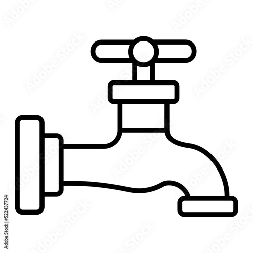 Faucet Line Icon