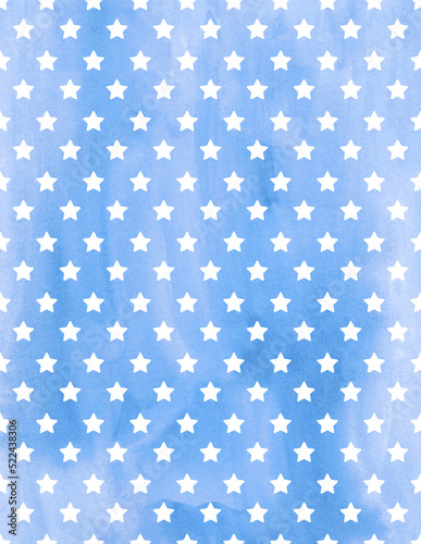 Blue Star Watercolor Background