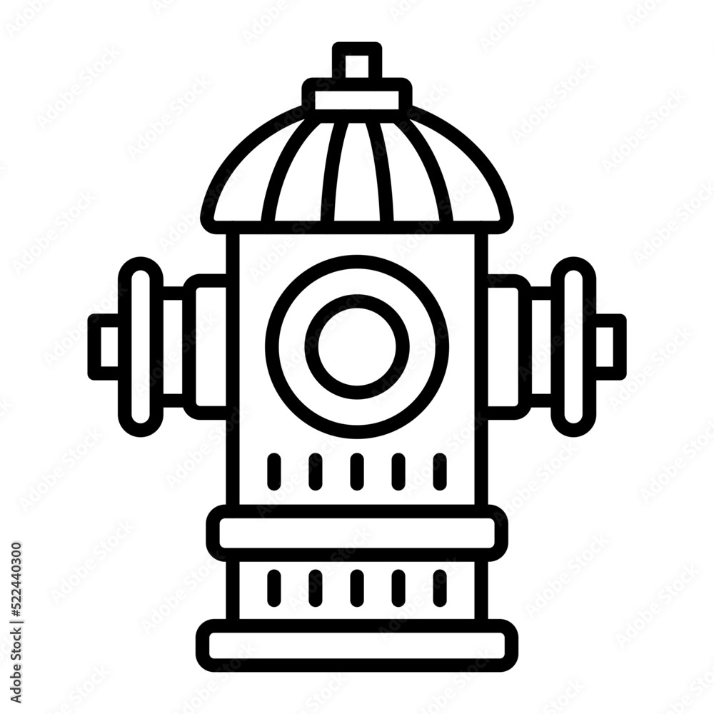 Hydrant Line Icon