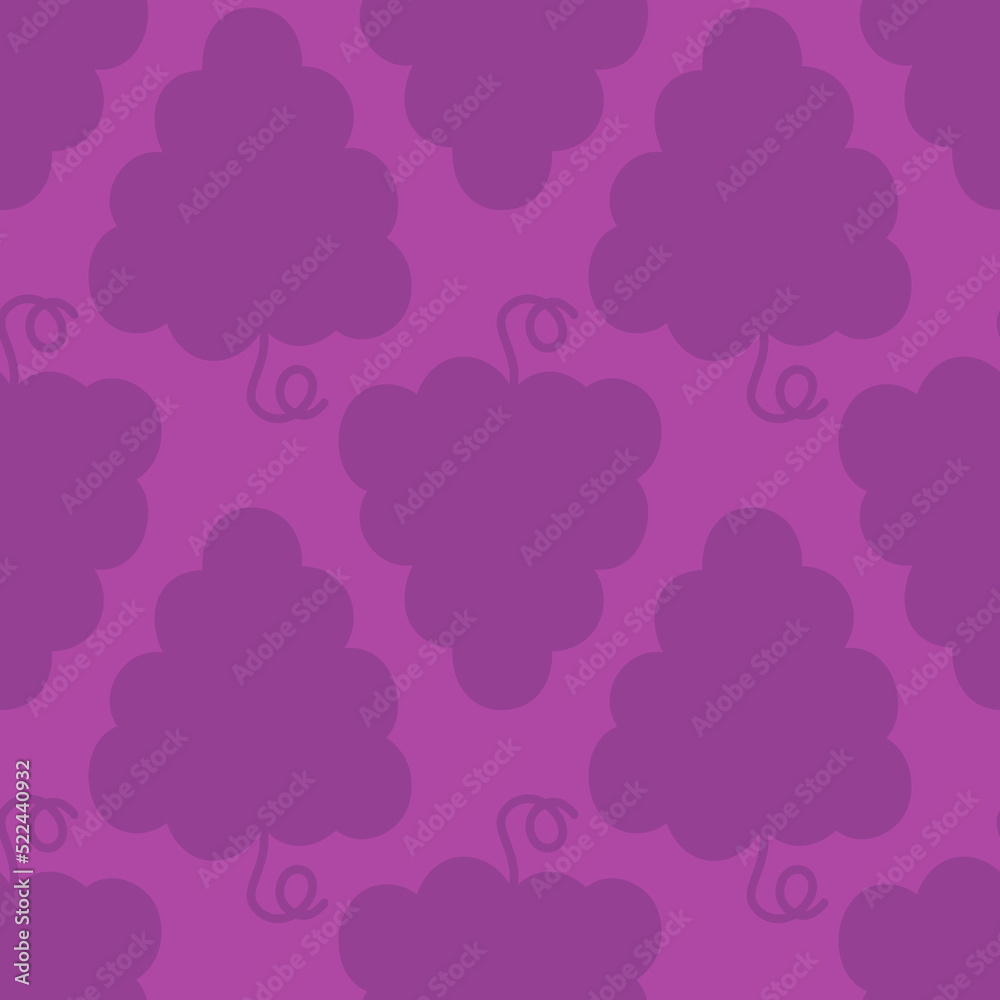 Grape fruit seamless pattern trendy simple design flat beautiful background vector illustration.