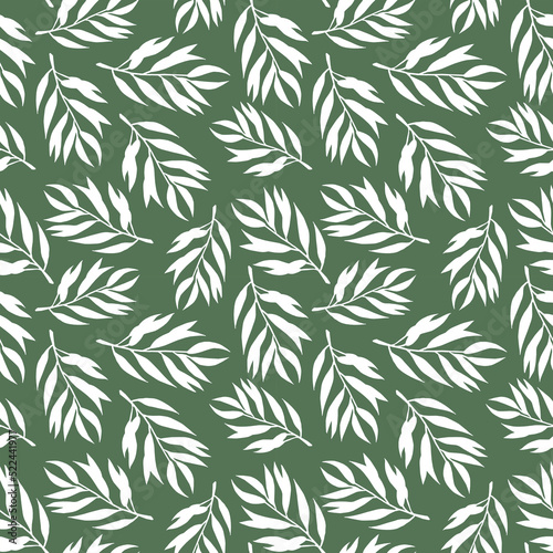 Seamless leaf pattern. A lot of leaves  leaf fall. Modern bright style. You can use a bright print for your design. 