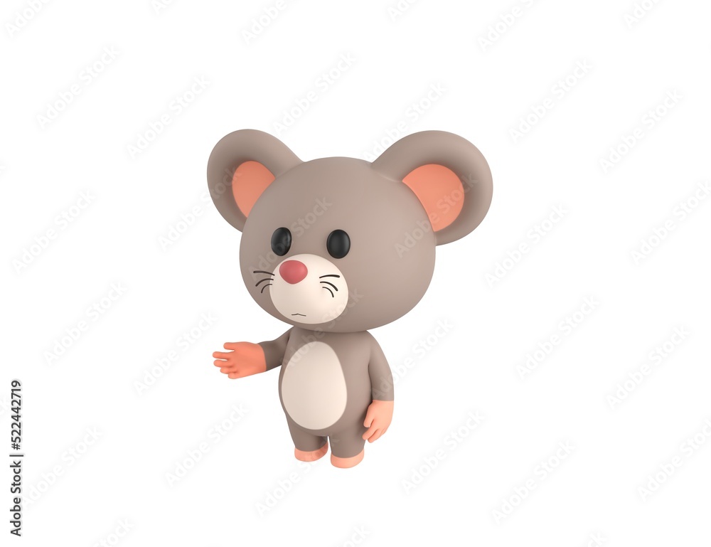 Little Rat character introducing in 3d rendering. Little Rat character introducing in 3d rendering.