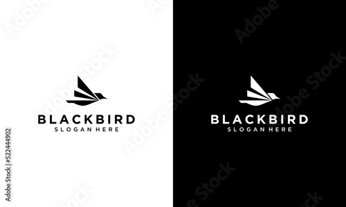Blackbird Modern abstract Elegant Stock Vector