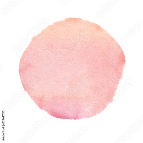 pink and orange watercolor stain brush stroke frame isolated on white background,watercolor png file clipart
