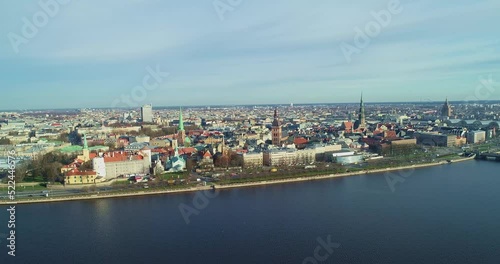 Old Riga panoramic view. Latvija. EU.