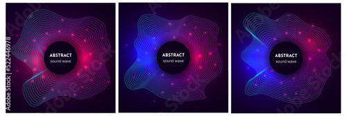 Sound circular wave with light effects