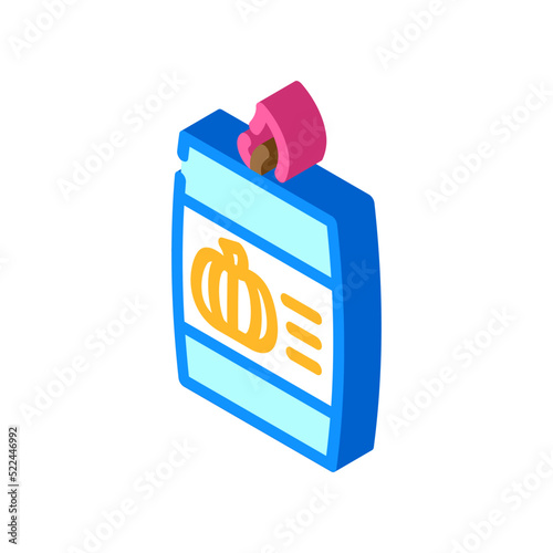 candle pumpkin isometric icon vector. candle pumpkin sign. isolated symbol illustration