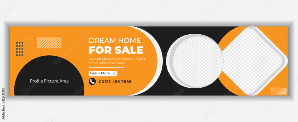 Real estate LinkedIn social media banner design Real estate LinkedIn social media banner design