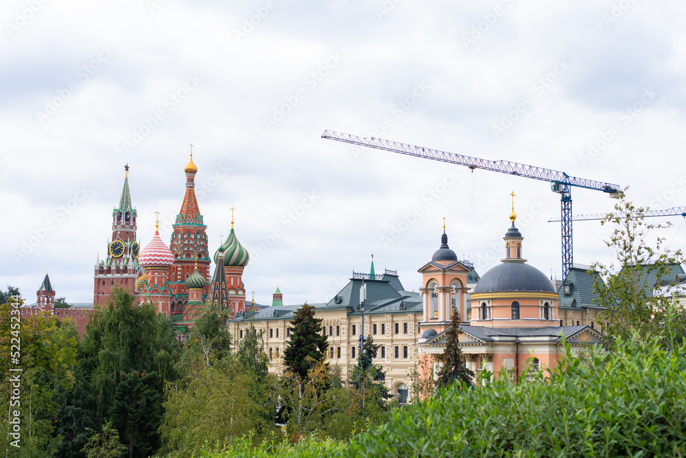 Moscow Kremlin in Russia, historical object in the capital