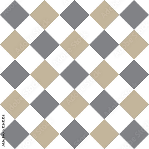 seamless pattern with squares brown and gray