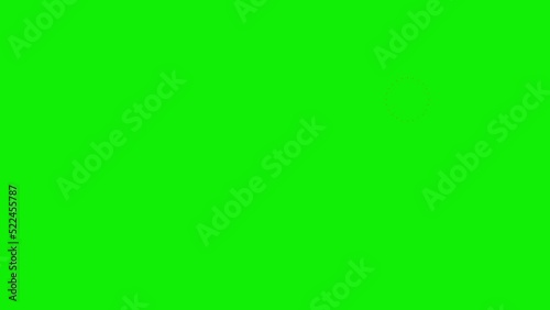 Fireworks background 4K animation ( colorful version ). Green background for chroma key use.