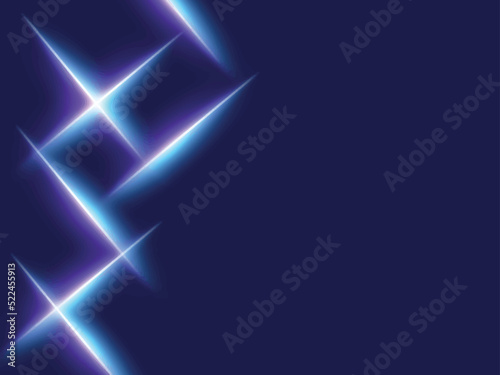 Light Cross Lines Against Blue Background. Technology Concept.