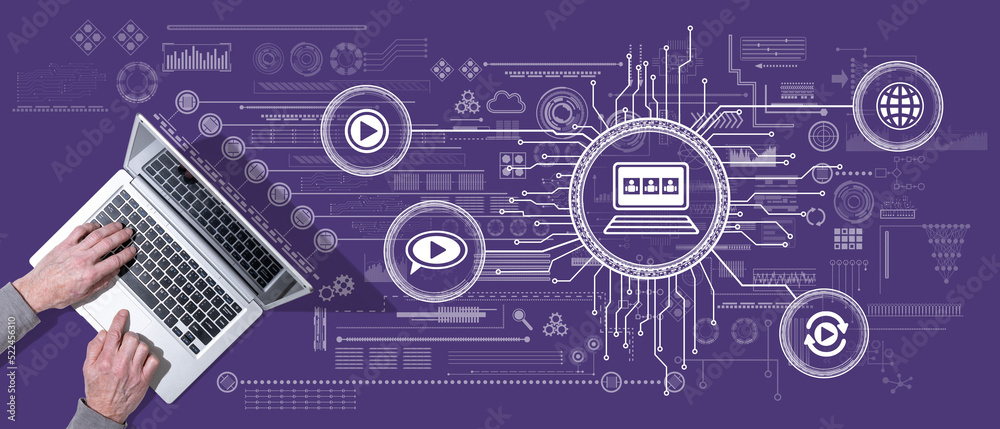 Fototapeta premium Concept of video conference