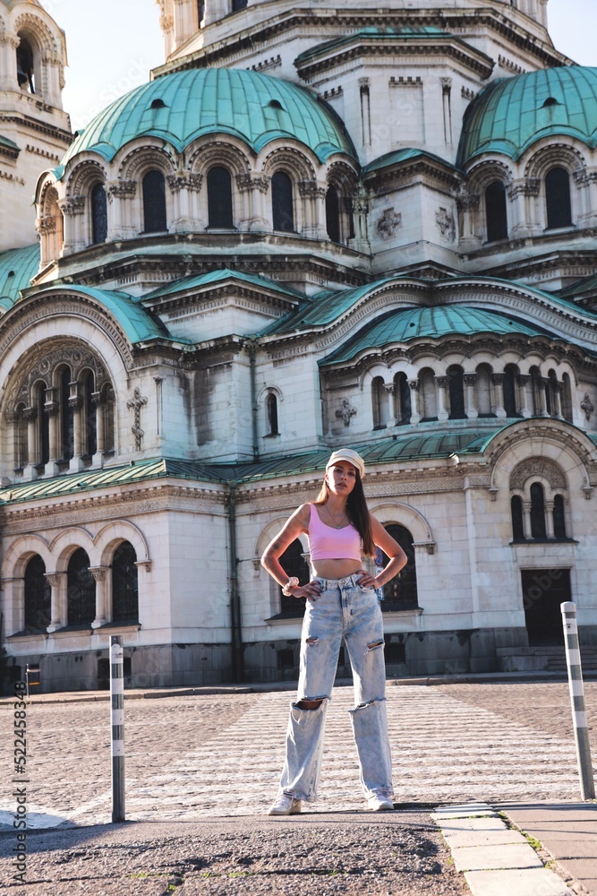 portrait of a woman in sofia bulgaria 