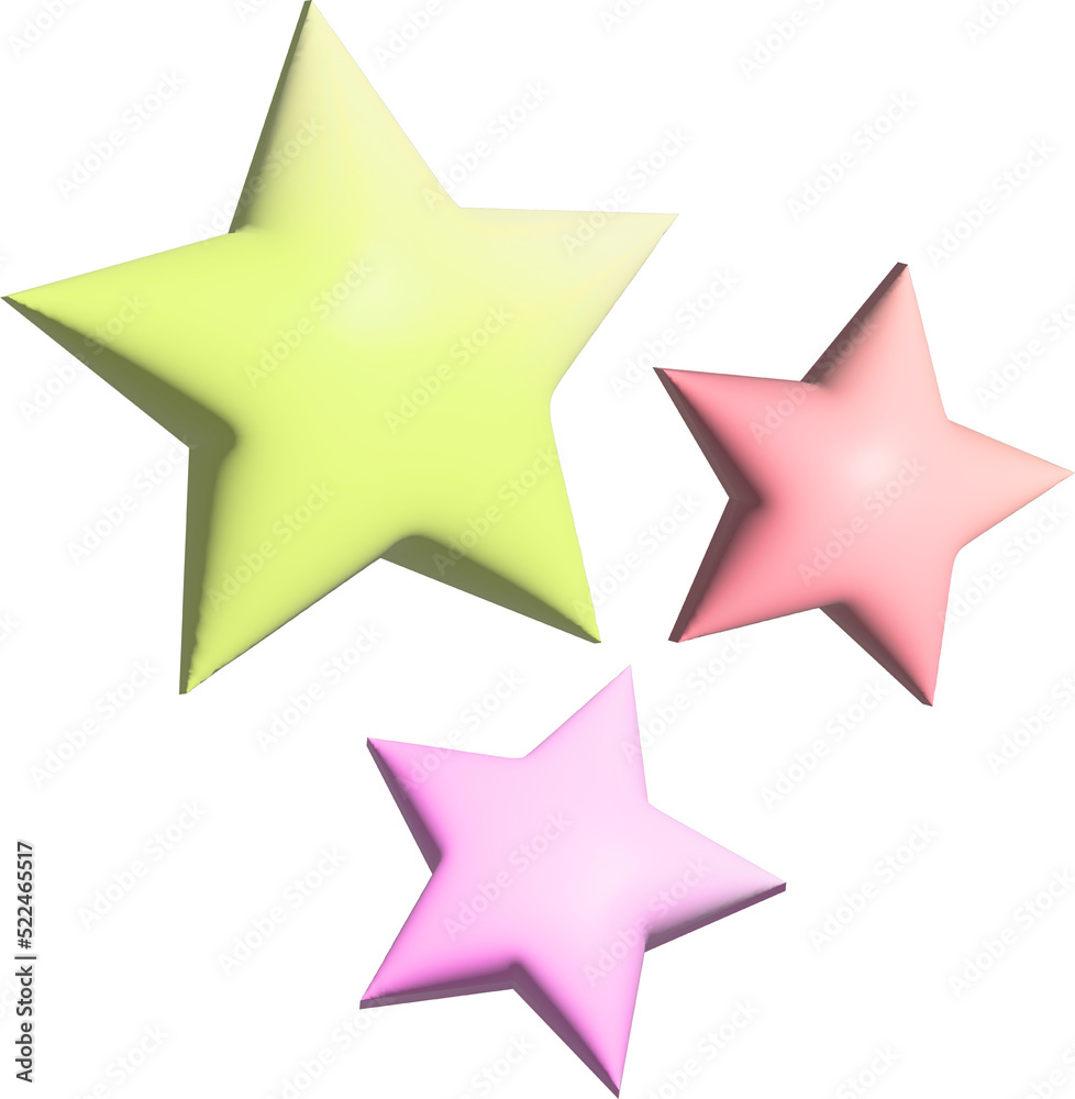 Obraz premium 3D Star illustration