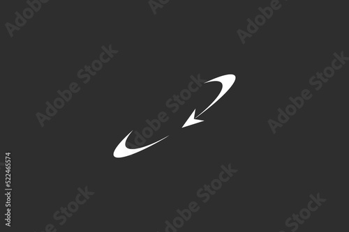 Illustration vector graphic of around arrow rotation. Good for logo