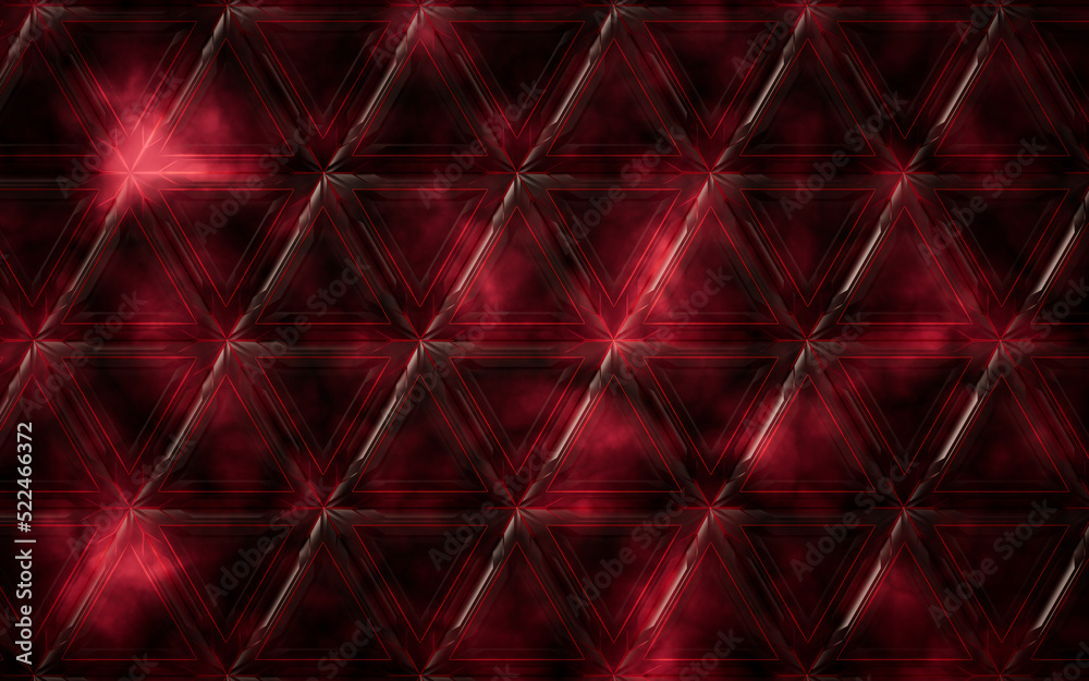 Fototapeta premium Abstract triangle shape geometry, 3d rendering.