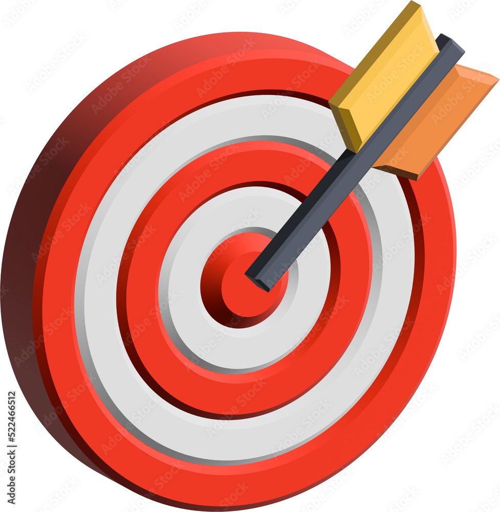3D Icon target element 3D Icon target element