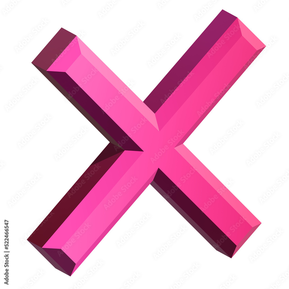 3D Icon incorrect sign element 3D Icon incorrect sign element