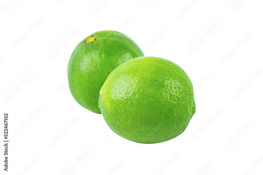 Fresh lime isolated on white background with clipping path Fresh lime isolated on white background with clipping path