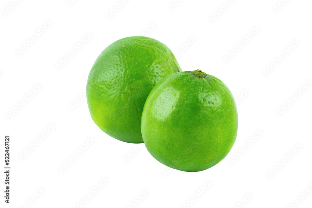 Fresh lime isolated on white background with clipping path Fresh lime isolated on white background with clipping path