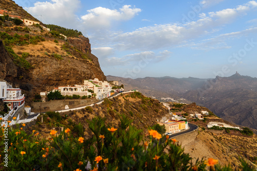 Artenara cave houses, Las Palmas Province, Gran Canaria, Canary Islands, Spain photo