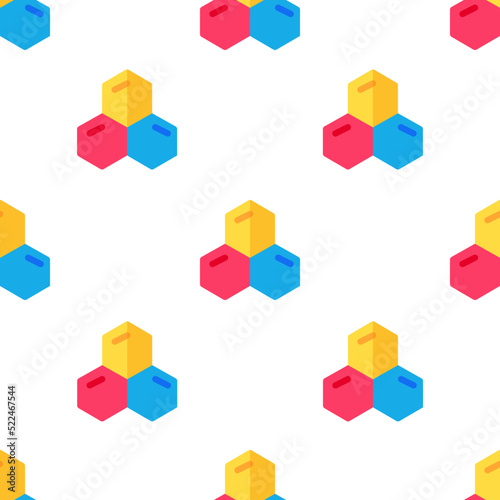 Single cells pattern. cells concept. flat trendy Vector seamless Pattern  background  wallpaper