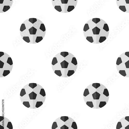 Single soccer ball pattern. soccer ball concept. flat trendy Vector seamless Pattern  background  wallpaper