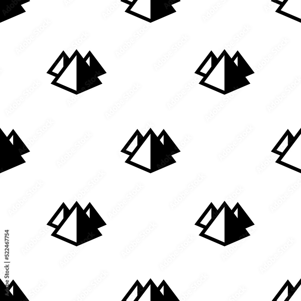 Single Pyramid pattern. Pyramid concept. filled trendy Vector seamless Pattern, background, wallpaper Single Pyramid pattern. Pyramid concept. filled trendy Vector seamless Pattern, background, wallpaper