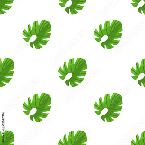 Single leaf pattern. leaf concept. flat trendy Vector seamless Pattern, background, wallpaper