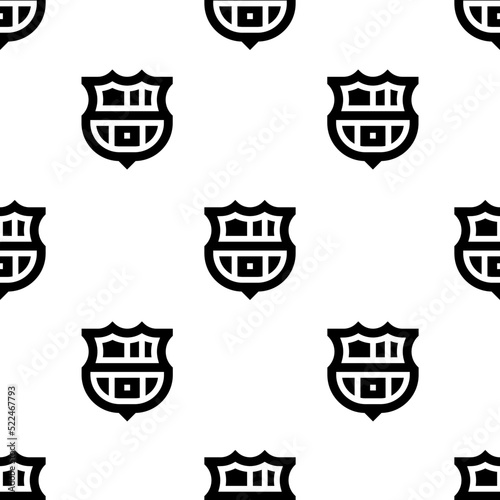 Single Barcelona pattern. Barcelona concept. filled trendy Vector seamless Pattern, background, wallpaper