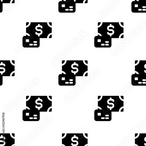 Single Payment pattern. Payment concept. filled trendy Vector seamless Pattern, background, wallpaper