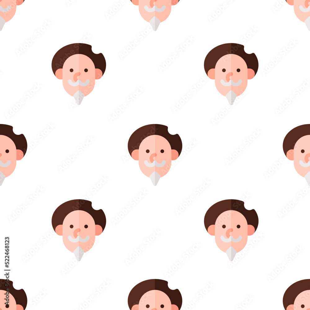Single don quixote pattern. don quixote concept. flat trendy Vector seamless Pattern, background, wallpaper