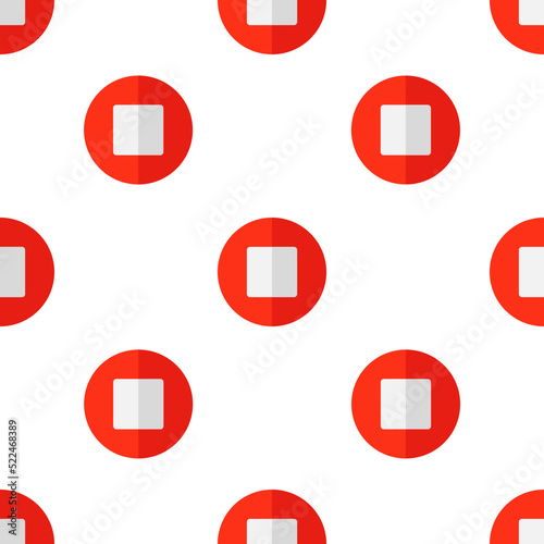 Single stop pattern. stop concept. flat trendy Vector seamless Pattern, background, wallpaper
