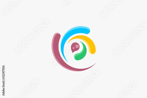 Illustration vector graphic of twister liquid colorful. Good for logo or symbol