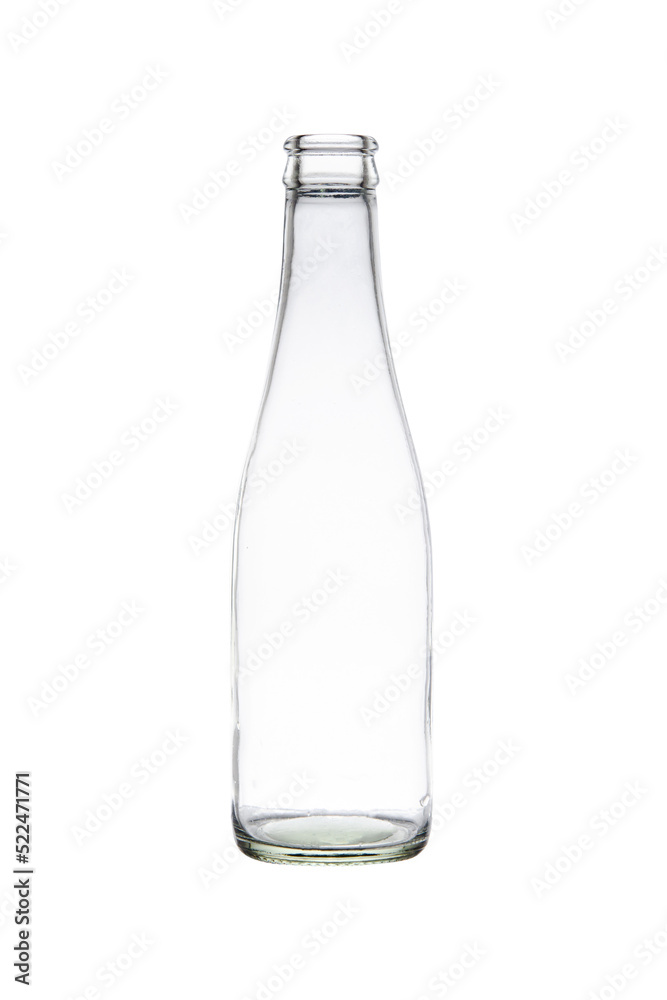Empty Glass bottle isolated on white with clipping path Empty Glass bottle isolated on white with clipping path