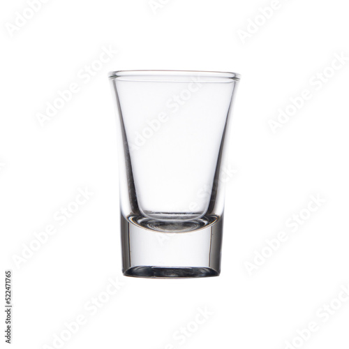 Foto Empty water glass isolated on white with clipping path