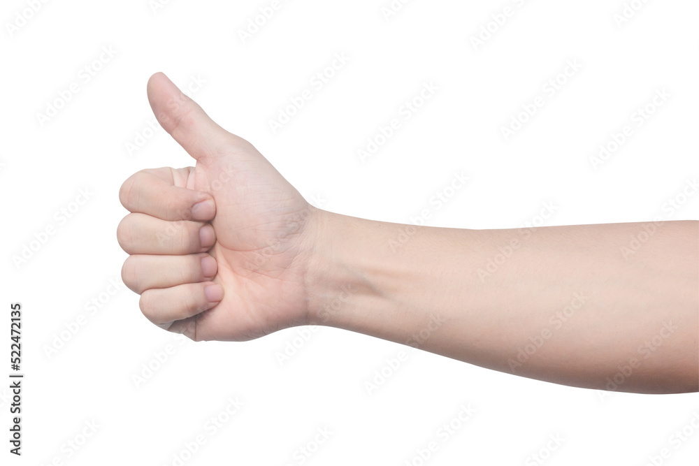 Man hand showing five count isolated on white background with clipping path. Man hand showing five count isolated on white background with clipping path.