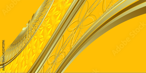 Luxury yellow gold background
